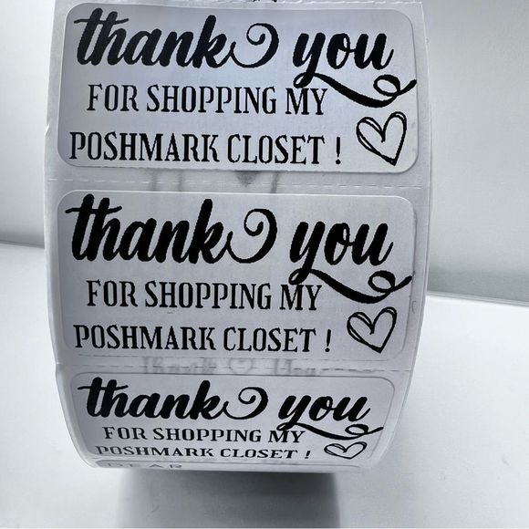 STICKERAFT Other - Thank You stickers Pack of 100 2in Roll | Packaging Supplies NWT​